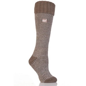 Heat Holders® Women's Rachel ORIGINAL™ Ribbed Boot Socks | Advanced Thermal Yarn | Thick Boot Socks Cold Weather Gear | Warm + Soft, Hiking, Cabin, Hunting, Outdoor, Cozy Socks - 1 of 2