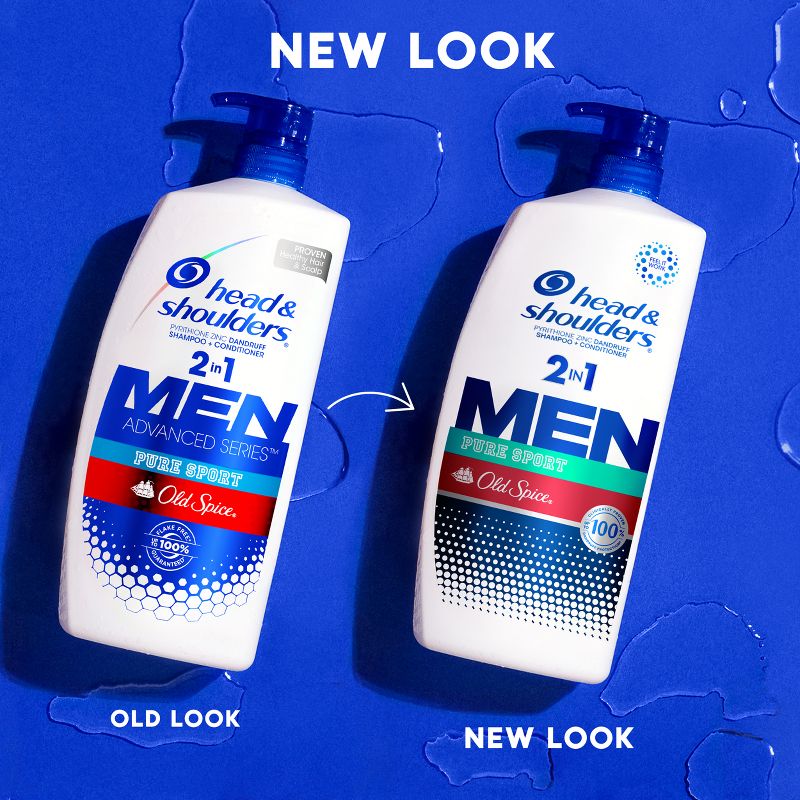 Head & Shoulders Old Spice Pure Sport Advanced Men 2-in-1 Anti Dandruff Shampoo & Conditioner, 4 of 16