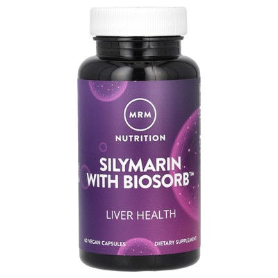 MRM Nutrition Silymarin with Biosorb, 60 Vegan Capsules (250 mg per Capsule)
