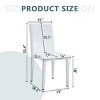 Set Of 4 PU Leather Upholstered Dining Chairs,Accent Chair With Metal Legs,Modern Armless Side Chairs For Kitchen or Dining Room-Coolbibila - 4 of 4