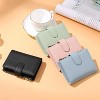 Wikineon Small Wallets for Women Leather RFID Blocking Bifold Zipper Pocket Wallet Card Case Purse with ID Window - 2 of 4