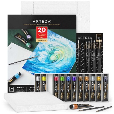 Arteza Metallic Acrylic Paint Art Set (ARTZ-3569)