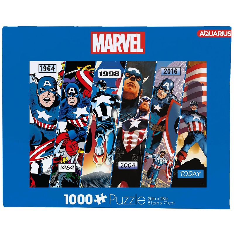 Aquarius Puzzles Marvel Captain America Timeline 1000 Piece Jigsaw Puzzle, 1 of 4