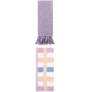 REGALWOVEN 2 Packs Cotton Absorbent Soft Decorative Bathroom Hand Towel for Kitchen - 1 of 4