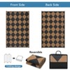 Outdoor Rug 9'x12' Waterproof Patio Rug, Reversible Lightweight Plastic Carpet for Deck Balcony Porch Decor - 3 of 4