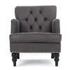Upholstered Accent Chairs Living Room Chairs Wide Armchair Sale,Club Chair With Tufted Back And Nailhead Trim-Cuddlewood - 3 of 4