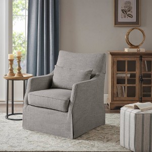 Martha Stewart London Skirted Swivel Chair - 1 of 4
