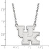 Black Bow Jewelry 10k White Gold Kentucky Wildcats NCAA Necklace 18 Inch - 2 of 4