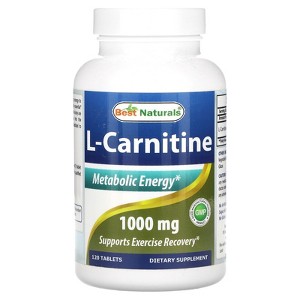 Best Naturals L-Carnitine, 1,000 mg, 120 Tablets - 1 of 2
