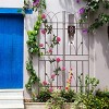 Rustproof Metal Garden Trellis 71" x 17.7" Climbing Plant Support Frame for Outdoor Vines Roses Peas Cucumber Flower Wall Panel -The Pop Home - 3 of 4