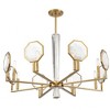 Savoy House Leighton 8 - Light Chandelier in  Warm Brass - 3 of 4