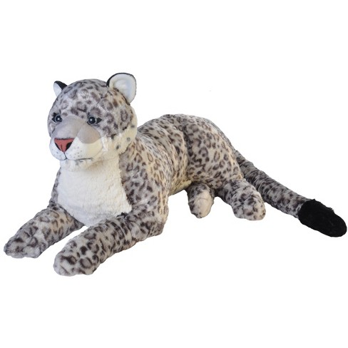 Wild Republic Cuddlekins Jumbo Snow Leopard Stuffed Animal 30