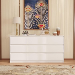 Hommoo 9 Drawers Wooden Dressers for Bedroom - 1 of 4