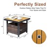 Karl Home|Square Outdoor Side Table - 2 of 4