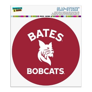 Bates College Bobcats Logo Automotive Car Window Locker Circle Bumper Sticker - 1 of 4