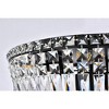 Elegant Lighting Tranquil 10 - Light Flush Mount in  Black - 3 of 3