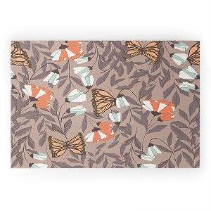 BlueLela Monarch garden Looped Vinyl Welcome Mat - Society6 - 1 of 2