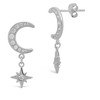 SHINE by Sterling Forever Crescent & Star Drop Studs - 2 of 2