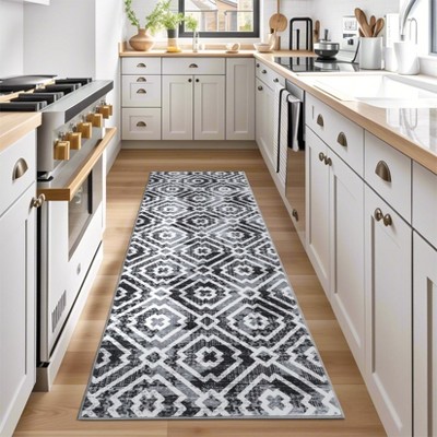 Modern Living Room Rug Washable Geometric Indoor Carpet Non lip Stain Resistant Foldable Soft Distressed Mat