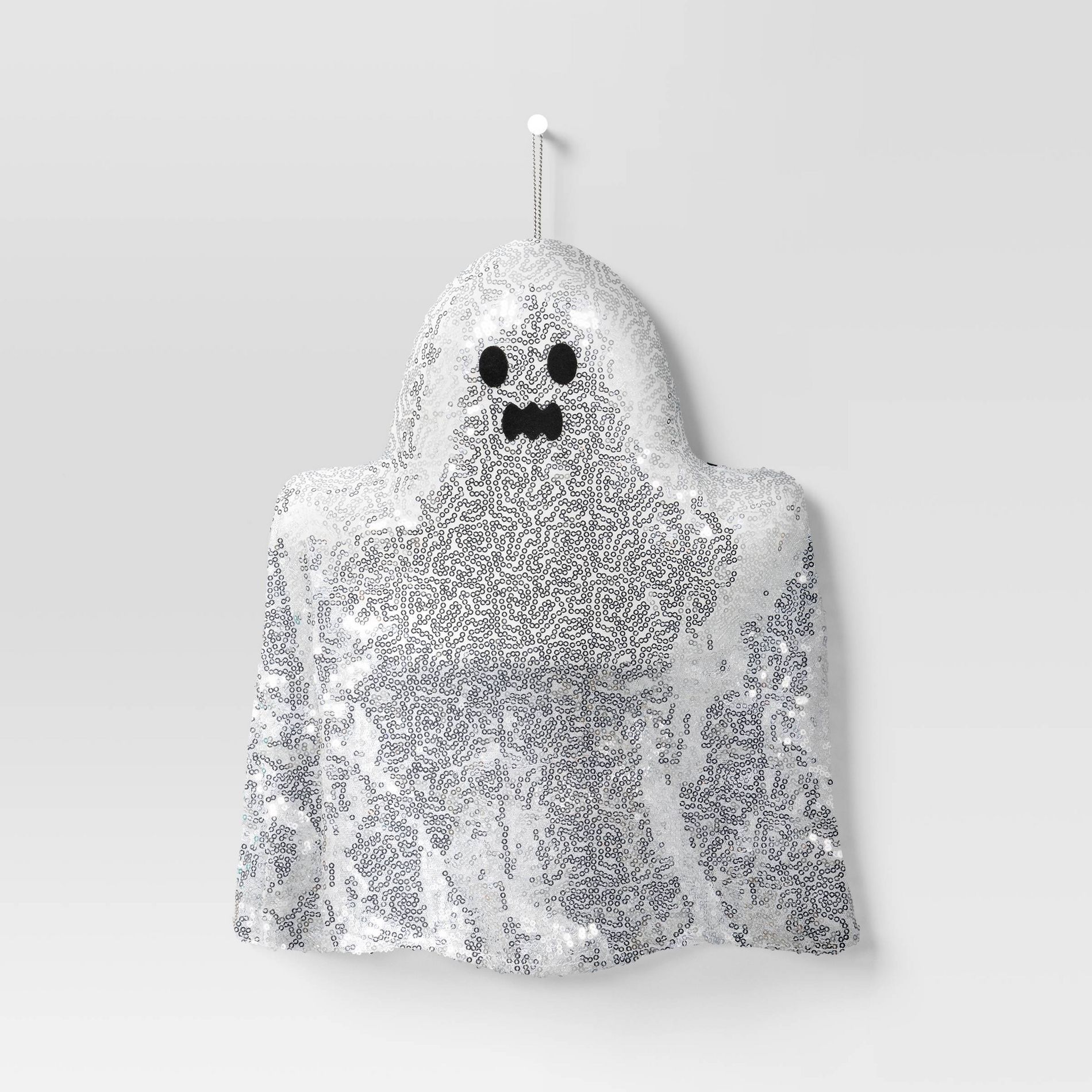 Hanging Sequin Ghost Decorative Sculpture - Hyde and EEK! Boutique™ Silver