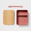 Bento Box with Bamboo Lid Terra Rose Brown - Threshold™ - image 3 of 4