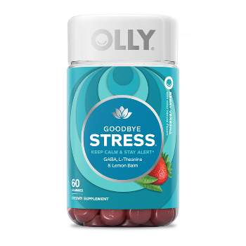 OLLY Goodbye Stress Gummies with GABA, L-Theanine & Lemon Balm - Berry Verbena - 60ct