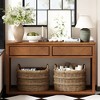 Whisen Rustic Wooden Console Table, Elegant Entryway Table with Storage Drawers and Open Shelf - 3 of 4