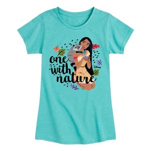 Girls' - Disney - One With Nature Fitted Short Sleeve Graphic T-Shirt - 1 of 4