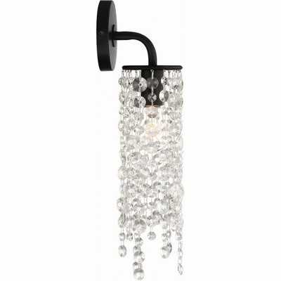 Crystorama Lighting Gabrielle 1 - Light Sconce in  Matte Black