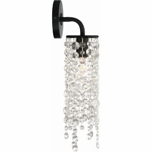 Crystorama Lighting Gabrielle 1 - Light Sconce in  Matte Black - 1 of 3