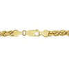 EVERLY JEWELRY | Yellow Plated Sterling Silver 5mm Diamond-Cut Rope Chain Necklace - 22 inch - 2 of 4