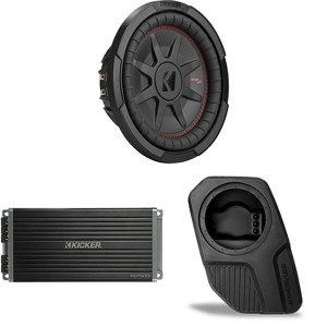 Kicker 48CWRT104 Subwoofer BR-DS10U Add-On & 47KEY5001 Amplifier Bundle Compatible With 2021-2025 Ford Bronco 4-Door Rear Door - 1 of 4