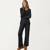 Anna-Kaci Women's 2-Piece Set Off-Shoulder Ribbed Knit Long Sleeve Top and Wide Leg Pants - 3 of 4
