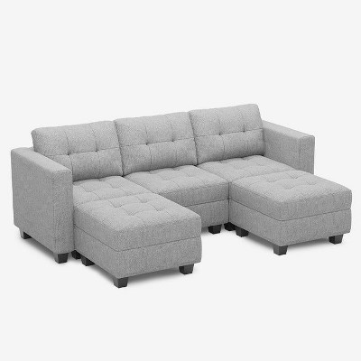 Belffin Modular Weave Sofa with Storage Seat (5 Seats + 5 Sides)