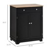 LunaLulinlk Kitchen storage cabinet with adjustable shelves for kitchen, living room or bathroom - 2 of 4