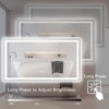 Vynxaria 60x 32 LED Bathroom Mirror with Anti-Fog and Touch Sensor ¨C Modern Frameless Lighted Wall Mirror - 4 of 4