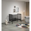 3-In-1 Convertible Crib, Made Of Sustainable Pinewood, Non-Toxic Finish, Comes With Locking Wheels, Wooden Nursery Furniture - 2 of 4