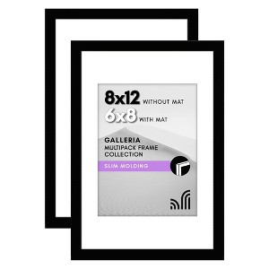 Americanflat Picture Frame with plexiglass - Hanging Hardware For Horizontal and Vertical Display - 1 of 4