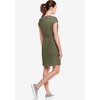 ellos Plus Size Knit Drawstring Dress - 3 of 4