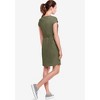 ellos Women's Plus Size Knit Drawstring Dress - image 3 of 4