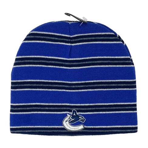 NHL Knit Beanie - Vancouver Canucks, Striped, Cuffless - image 1 of 2