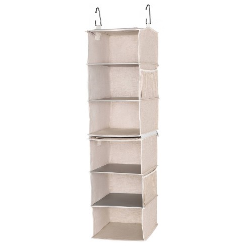 Storageworks Set Of 2 Three Shelf Hanging Closet Organizer Beige Target