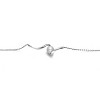 Guili 14K White or Gold Plated Faux Pearl Ribbon Bracelet with Cable Chain, a Sophisticated and Adjustable Piece for Effortless Day-to-Night Elegance. - 3 of 3