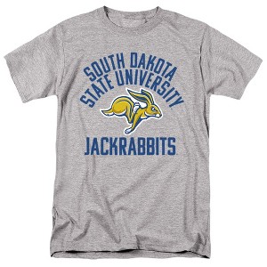 South Dakota State University Official Jackrabbits Logo Adult T Shirt, Athletic Heather - 1 of 4