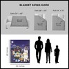 Bluey Family Halloween Silk Touch Faux Shearling Throw Blanket 50x60 Inches - 3 of 4