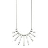 Chisel Stainless Steel Polished Bars and Beads Drop Necklace 15.75" Snake Chain with 1" Exte - 4 of 4