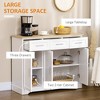 Modern Kitchen Sideboard Buffet Cabinet with Storage, Kitchen Island Dining Room Cabinet Living Room Furniture - 4 of 4