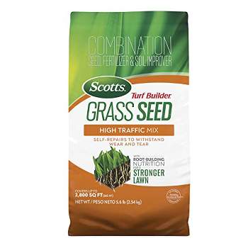 Scotts Turf Builder High Traffic Sun or Shade Fertilizer/Seed/Soil Improver 5.6 lb