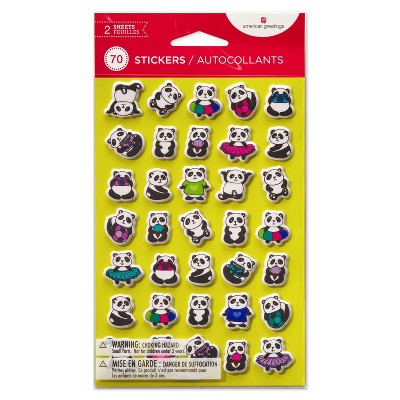 Cutie Sweets Puffy Stickers - Kawaii Panda - Making Life Cuter