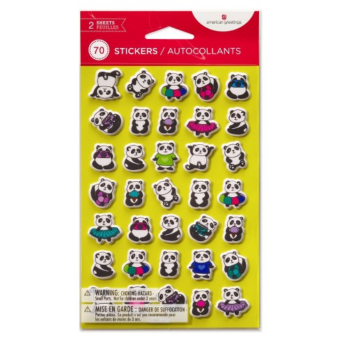 Vintage Sewing Stickers Sack - Kawaii Panda - Making Life Cuter